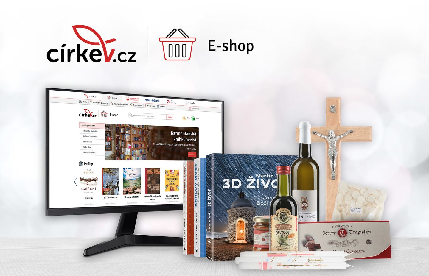 Karmelitánské nakladatelství spustilo nový e-shop s knihami, vínem i klášterními produkty